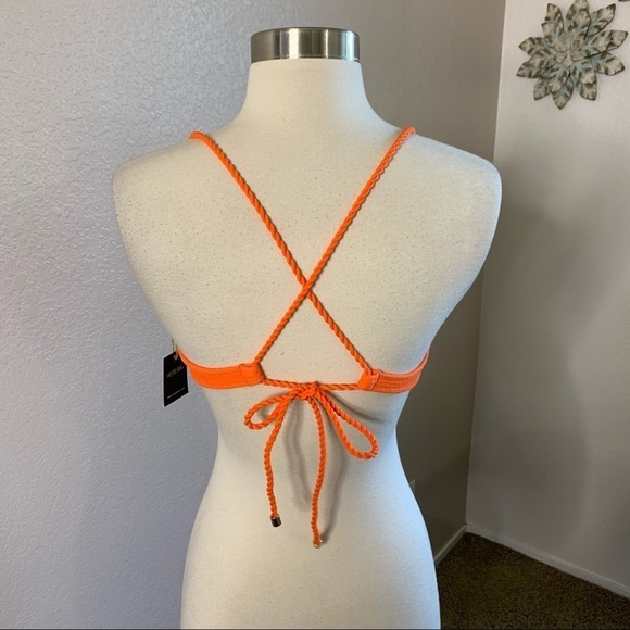 Rio Del Sol St. Tropez Tangerine Bikini Top Small - Picture 4 of 9